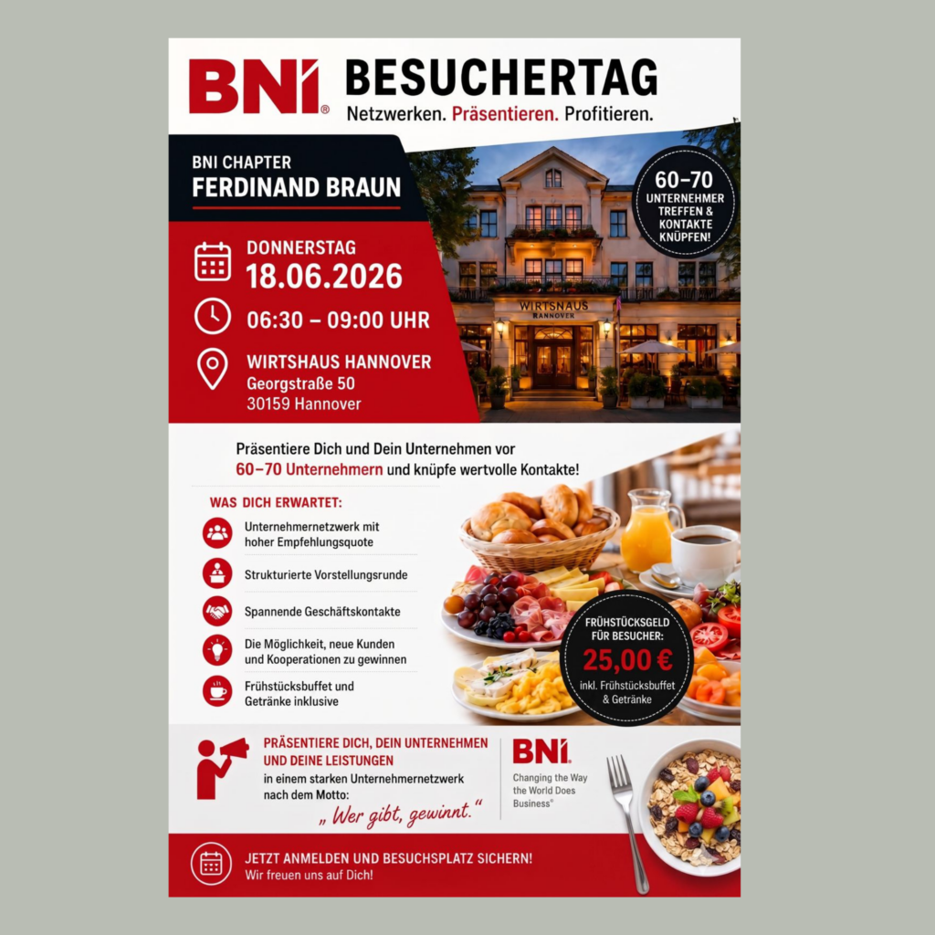 BNI Hannover: Warum mich dieses Unternehmernetzwerk überrascht hat